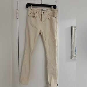 Zara Beige Denim Pants